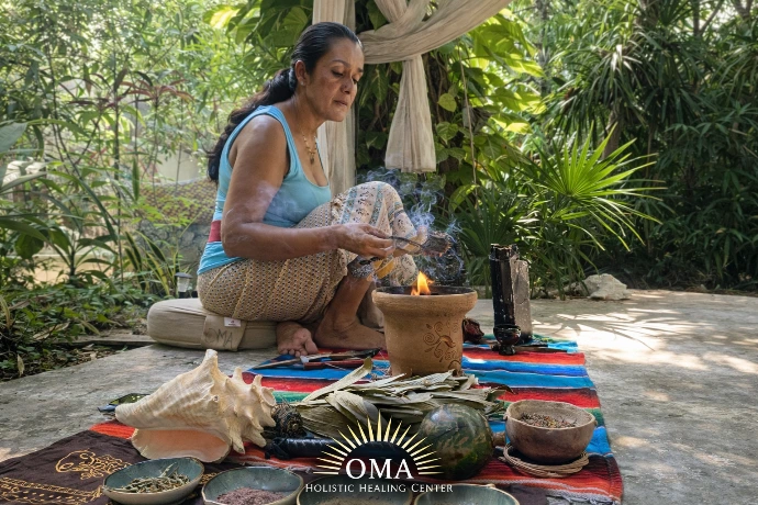 Shamana doing a Womb healing