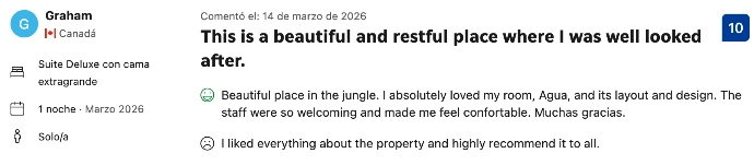 Este es un lugar precioso y tranquilo donde me cuidaron muy bien